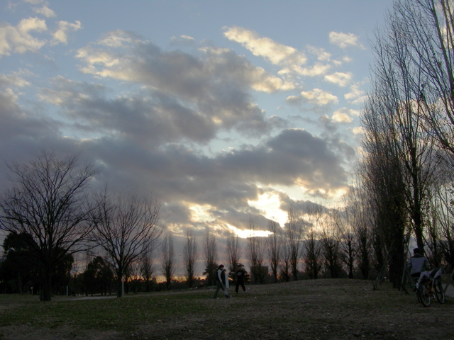 070114鶴見の夕日1