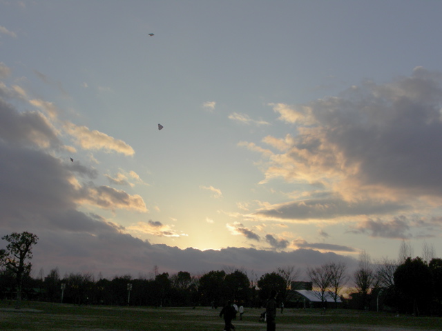 070114鶴見の夕日2